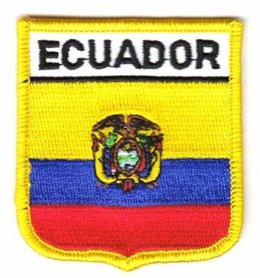 Wappen Aufnäher Patch Ecuador Flagge Fahne