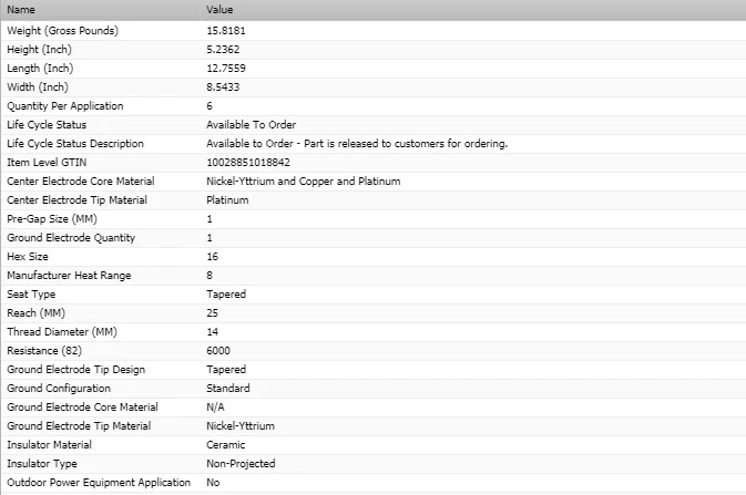 6 bujías Bosch Platinum para GMC ENVOY XL L6-4,2 L 2002-2006 Foto 3 de 4