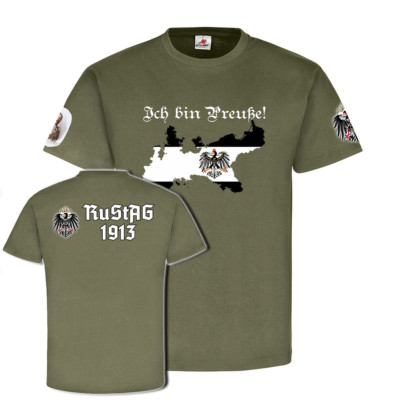 I am Prussia after RuStAg1913 Prussia Eagle Coat of Arms Home - T Shirt #18660