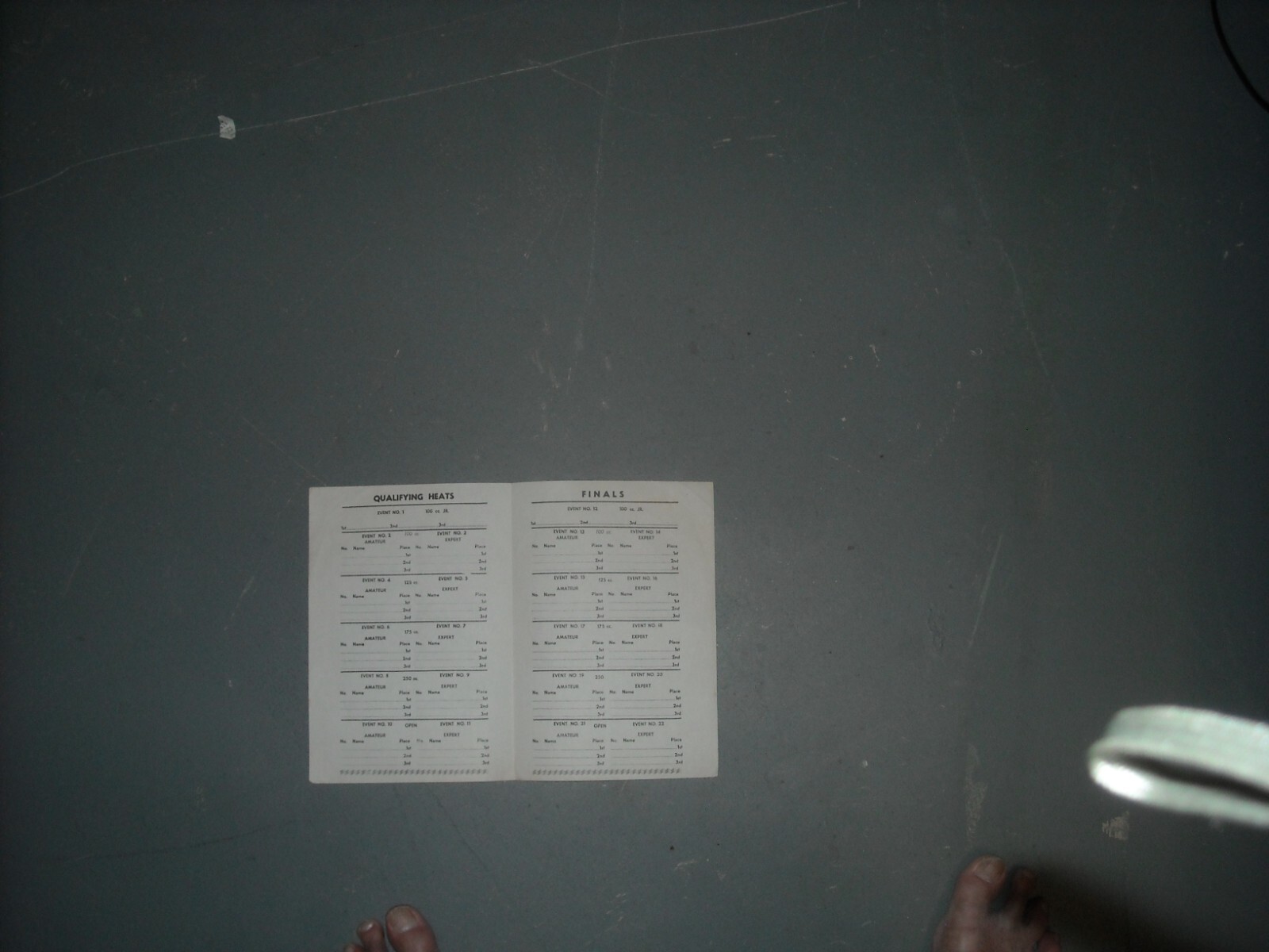 Electric City Riders Motorcycle Club TT Scrambles Schedule Program 1972