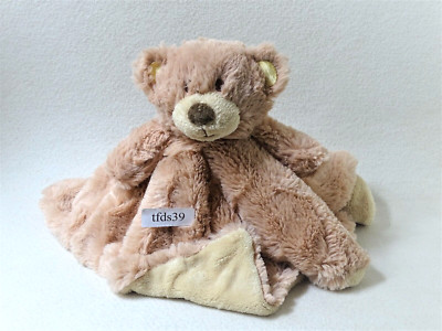 Linzy Baby Teddy Bär Schmusetuch flauschig mit Teddykopf XL Kuscheltuch (T218)