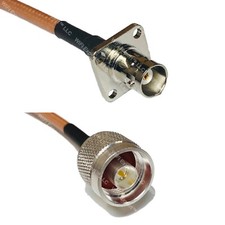 RG400 BNC Flange Female to N MALE RF Cable FAST-SHIP LOT
