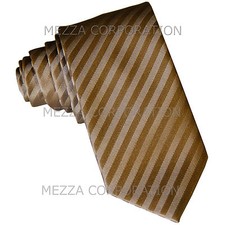 New Vesuvio Napoli Men's 2.5" skinny Neck Tie necktie Stripes Mocca Brown formal