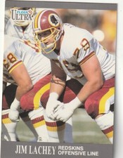 FREE SHIPPING-MINT-1991 Fleer Ultra Jim Lachey #272 REDSKINS
