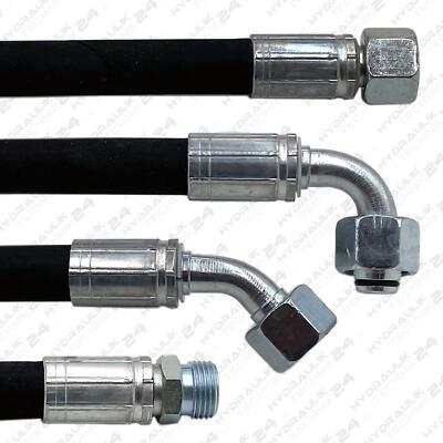 Hydraulikschlauch NW 12/2 16S  SW 30  DKOS - CES - Anschluß und Länge wählbar
