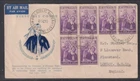 Australia "WCS"  1955 Florence Nightingale (Navy)  UPRATED FDC Melb to London