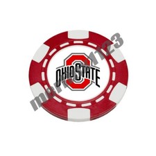 Ohio State Buckeyes Poker Chip Golf Ball Marker Card Guard