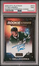 2020 O-Pee-Chee Platinum Rookie Autographs Ty Dellandrea PSA 9