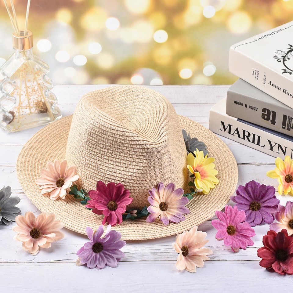 50PCS Artificial Daisy Flower Heads 7cm Fake Daisy Flowers Head Silk