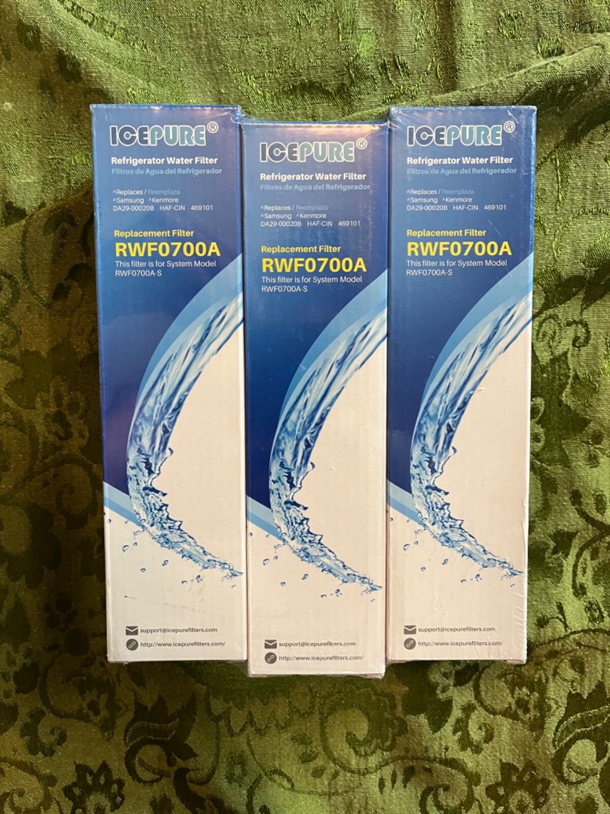 IcePure RWF0700AS Refrigerator Water Replacement Filter 3 Pack