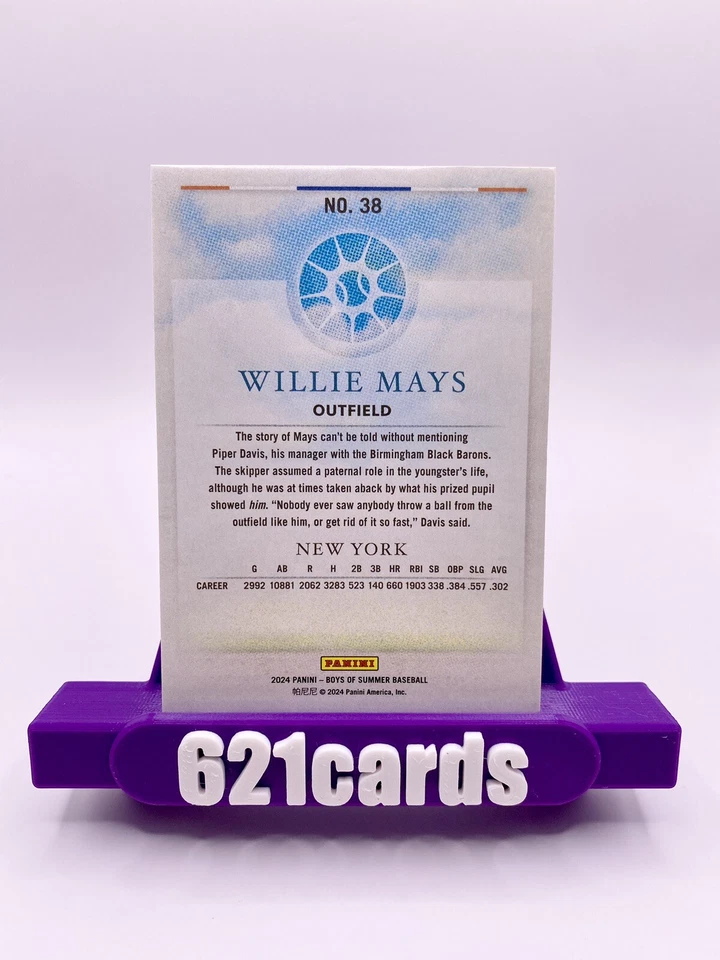 🔥 2024 Boys Of Summer Willie Mays /275 Giants HOF GOAT 🔥 - Image 2 of 3