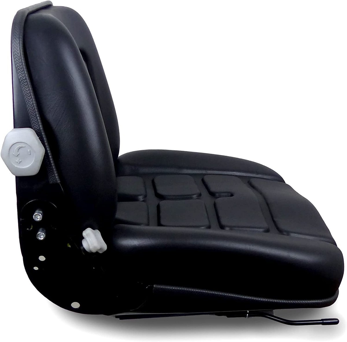 Seggiolino Per Trattore In PVC - 35x36x30cm Con Schienale Regolabile Per Tosaerba E Escavatori - Foto 3