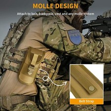 Molle Tactical Eyeglasses Hard Case Sunglasses Carrying Case Nylon Belt Clip US