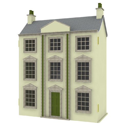 The Classical Georgian Dolls House Kit by Dolls House Emporium Unpainted