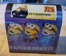 32 Valentine Cards) Dance Like You mean it Despicable Me 3 Minions Paper Magic