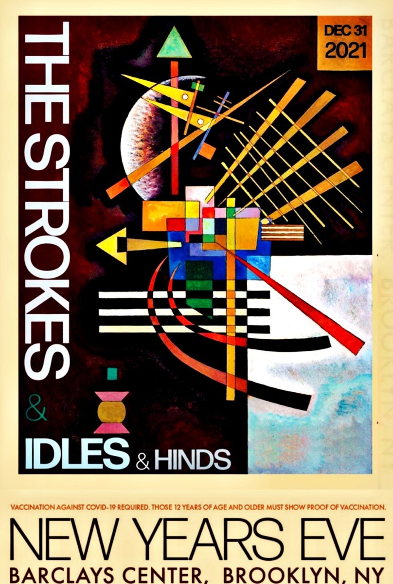 The Strokes Concert Poster Barclays Center New Years Eve Brooklyn