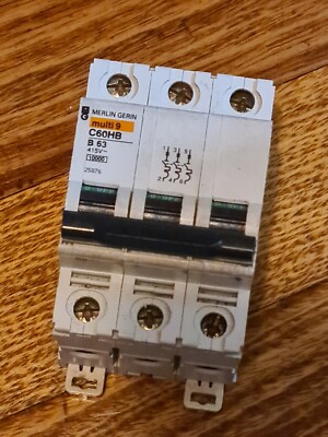 Merlin Gerin Multi9 C60HB B63 63A 415V 3-polig MCB