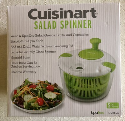 CUISINART Salad Spinner Green 5QT brand NEW!