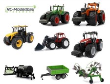 Landmaschinen Traktor FENDT JBC Ferngesteuert RC 1:16 Anhänger Schwader Kipper