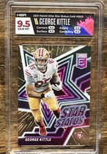 2021 Donruss Elite #SS13 George Kittle Star Status GOLD /5  9.5  Gem Mt