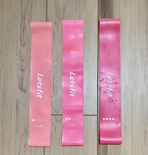 Letsfit Exercise Booty Bands Set Of 3