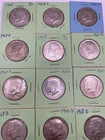 TWELVE (12)  1968 D Kennedy Half Dollar 40% Silver 50c US Coin