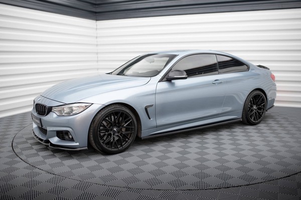 Cup Seitenschweller Ansatz FüR BMW 4Er Coupe M-Paket F32 Schwarz Schweller-image