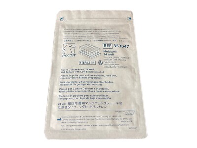 FALCON Polystyrene 24-Well Flat Bottom Tissue Culture Plate 353047 (1/ea)