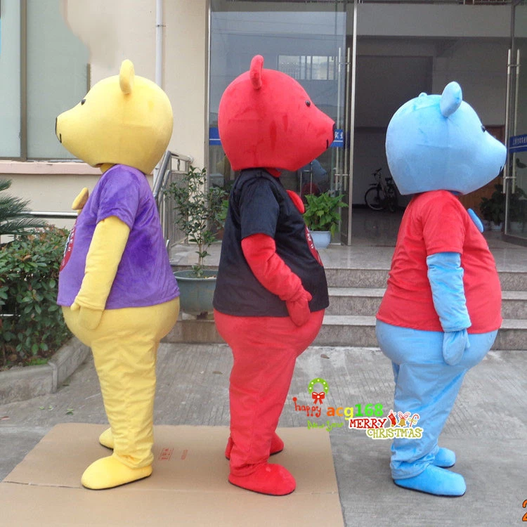 Halloween Oso Mascota Disfraz Traje Juegos con disfraces Fiesta Juego Vestido Elegante Trajes Adultos Foto 3 de 4