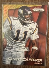 2014 Panini Prizm #120 DAUNTE CULPEPPER Red & Yellow Panini Logo Prizm -Vikings