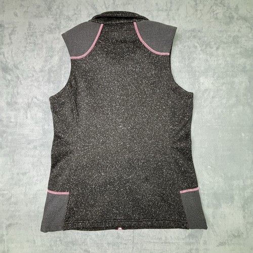 Powder River Outfitters by Panhandle Women's Large Pink & Grey Full Zip Vest - Picture 7 of 11
