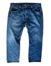 LEVI'S 501 Original Fit Button fly Denim Blue Jeans Medium Wash Men's Size 40X30
