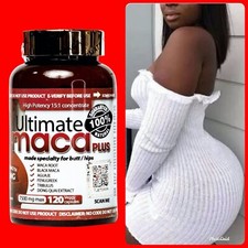 Ultimate Maca Pills for natural Big Butt and Hip enhancements 7500MG, 120 pills