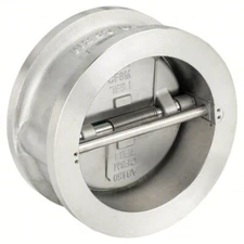 KECKLEY DD2R-36-364IX-600 WAFER CHECK VALVE, 6", DOUBLE DISC, 45AL62, NEW!