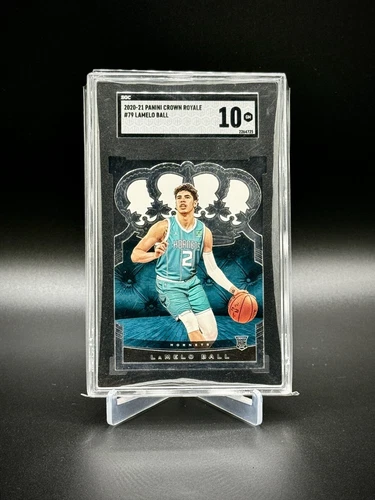 2020-21 LaMelo Ball Panini Crown Royale Rookie Die-Cut #79 SGC 10 GEM MINT