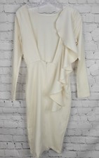 Windsor Size S Off White Cut Out Back Dress Bodycon Cocktail Party Sexy