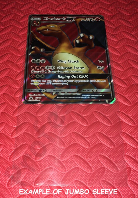 jumbo card sleeve and top loader Pokemon Cards 1x JUMBO SEMI RIGID TOPLOADER SLEEVE TEAM BAG BW XY SM SWSH  SV MEP