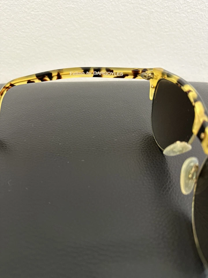 Óculos de sol feminino vintage gárgulas concha de tartaruga - Imagem 4 de 4