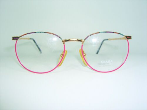 Skaga, eyeglasses, round, Panto, oval, Gold plated, frames, NOS, hyper vintage - Picture 1 of 10