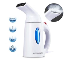Effortless Garment Care: FEBFOXS 700W Portable Steamer in White