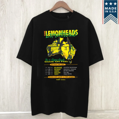 THE LEMONHEADS Band Australia Tour Come On Feels T Shirt All Size