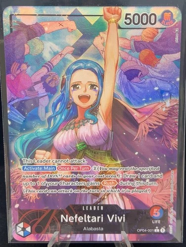 Nefeltari Vivi OP04-001 Alternate Art Leader One Piece TCG English