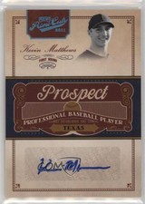 2011 Playoff Prime Cuts Century Platinum 8/25 Kevin Matthews #KM Auto k4s