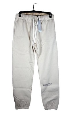 Fear Of God Essentials Sweatpants Mens XXL Cream Beige Joggers NWT