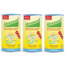 Almased Weight loss  Metabolic Health Supplement Almond-Vanilla 17.6 oz, 3 Pack