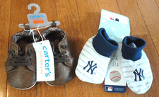Baby Items New York Yankees Booties, Size NB Carter Baby Shoes 6-12 Months - NWT