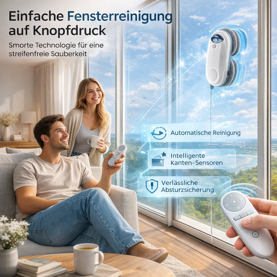 Osmo™ RoboClean Fensterputzroboter Fensterroboter Fensterreinigungsroboter - Bild 2 von 4