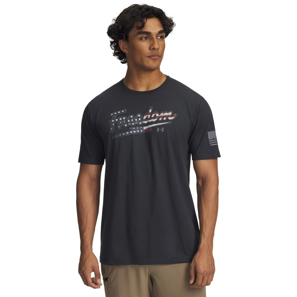 Under Armour 6004106 Men's UA Freedom Verbiage Graphic Tee Short Sleeve T-Shirt