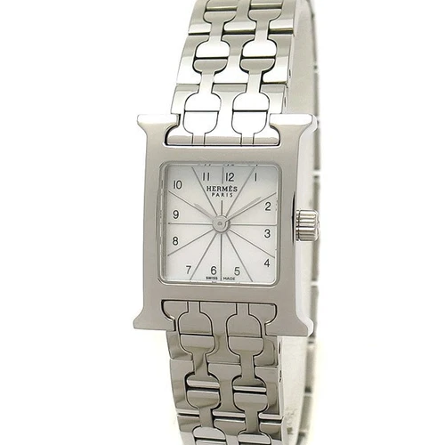 Orologio Hermès H Mini HH1.110 Quadrante Madreperla Bianco Donna Quarzo