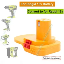 For Ridgid Aeg18V Battery Convert to for Ryobi 18V Li-ion Battery Tools Adapter